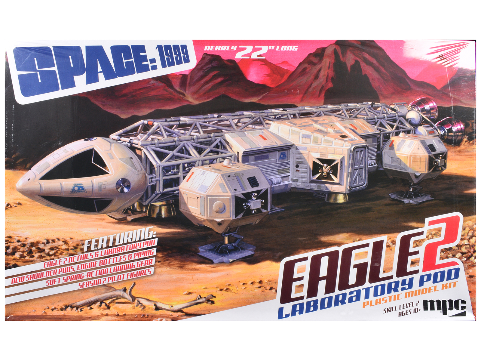 Skill 2 Model Kit Eagle 2 Laboratory Pod "Space: 1999" (1975-1977) TV Series 1/48 Scale Model by MPC