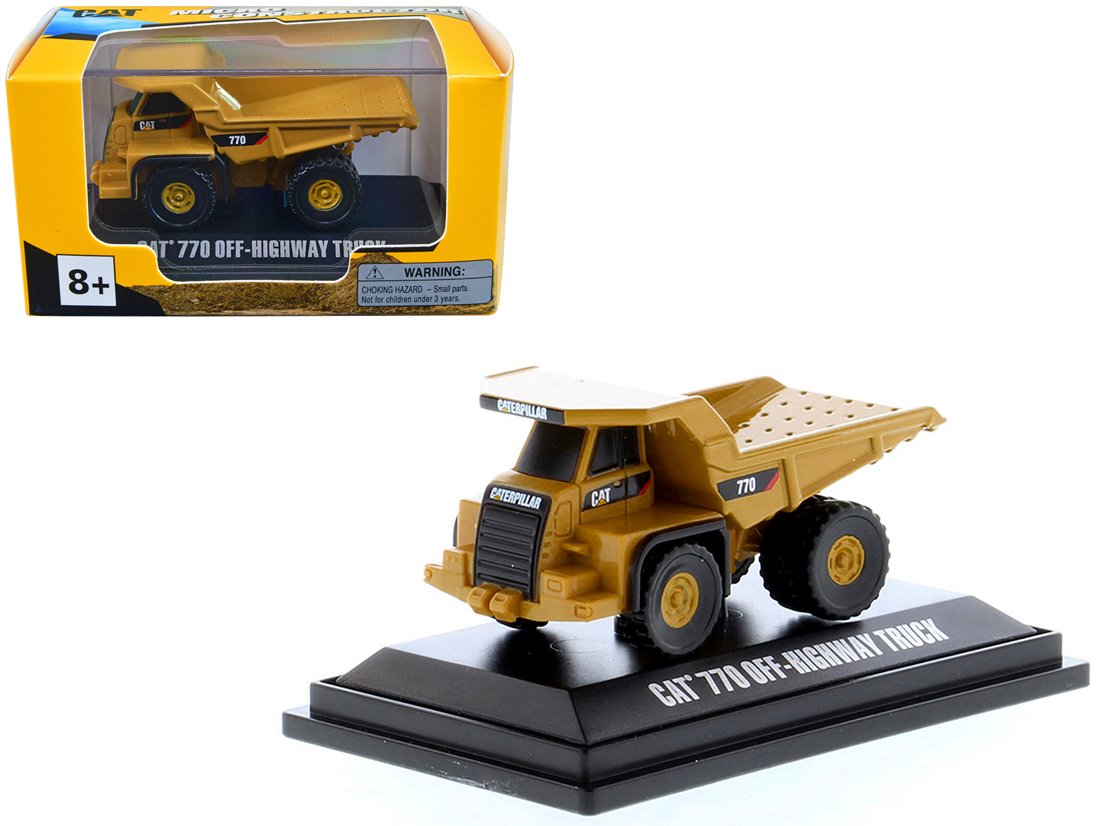 CAT Caterpillar 770 Off–Highway Truck Yellow "Micro-Constructor" Series Diecast Model by Diecast Masters