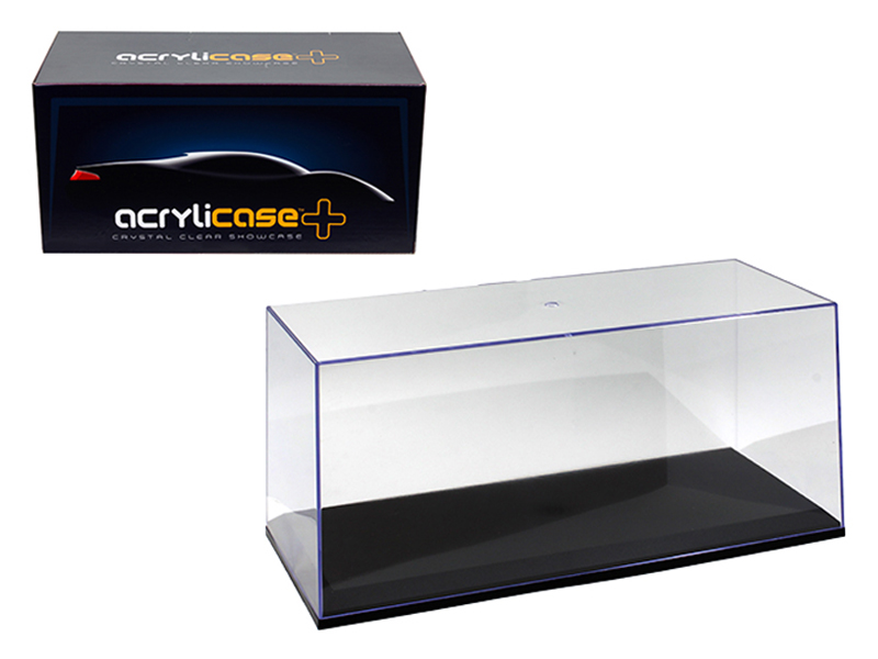 Collectible Display Show Case with Black Base for 1/24 1/18 Scale Models by Illumibox