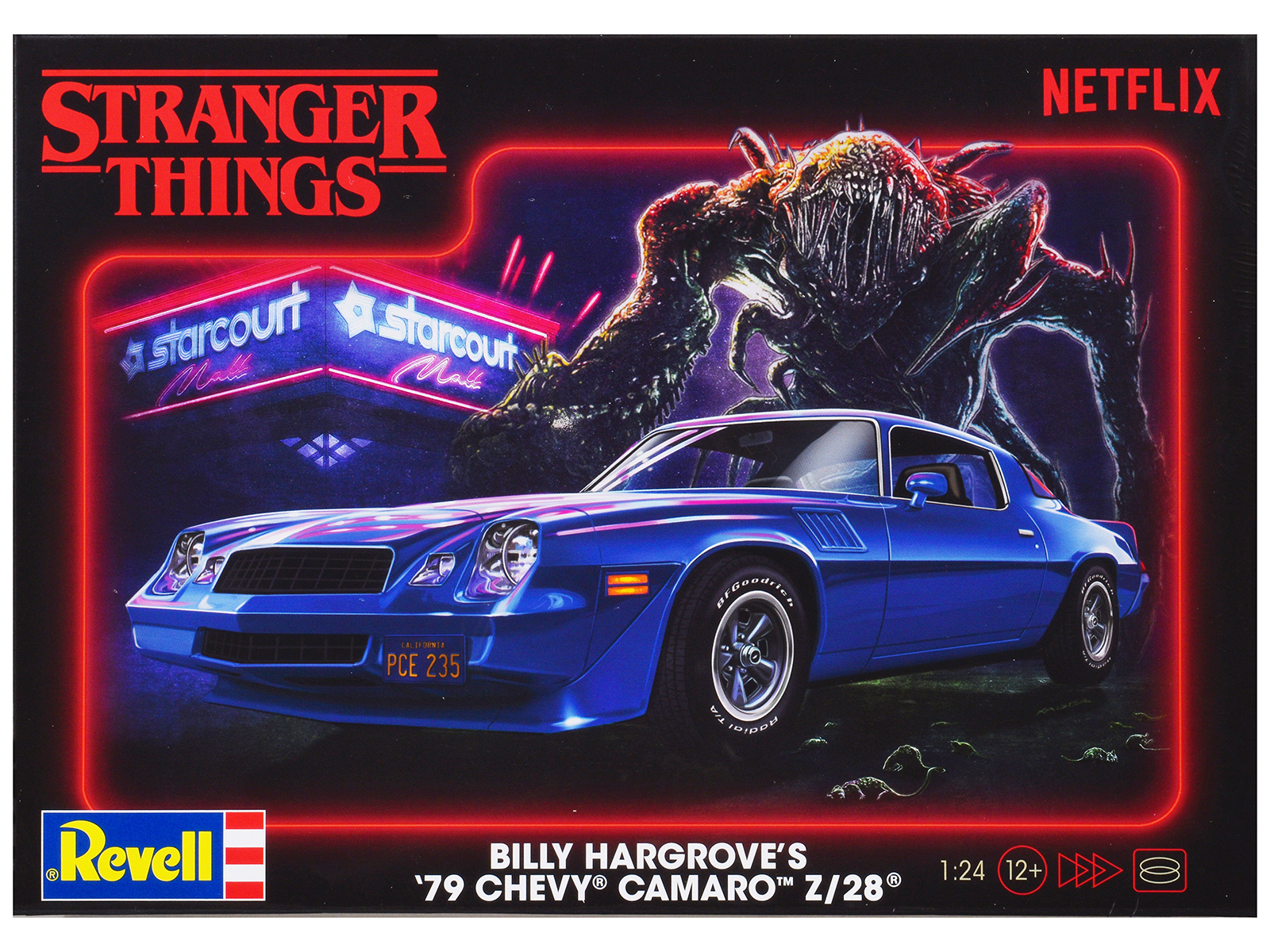 Level 4 Model Kit Billy Hargrove’s 1979 Chevrolet Camaro Z/28 "Stranger Things" (2016-Current) TV Series 1/24 Scale Model by Revell