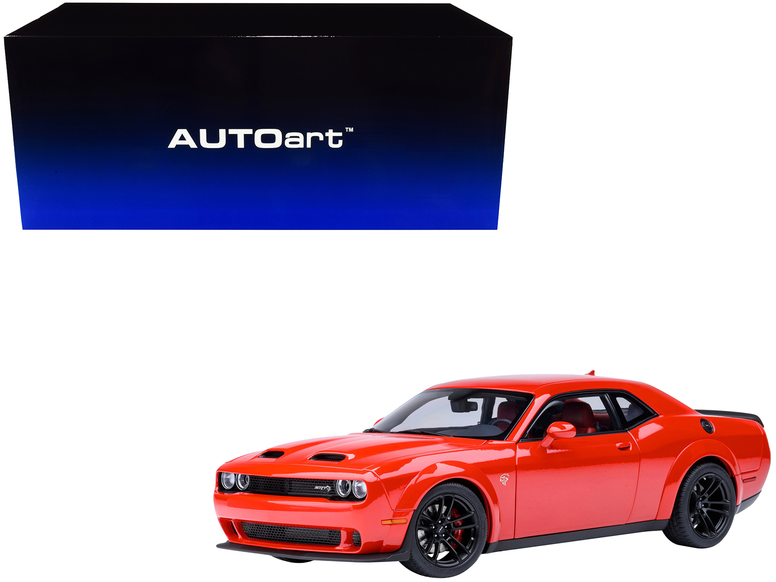 2022 Dodge Challenger SRT Jailbreak Torred with Red Interior 1/18 Model Car by Autoart