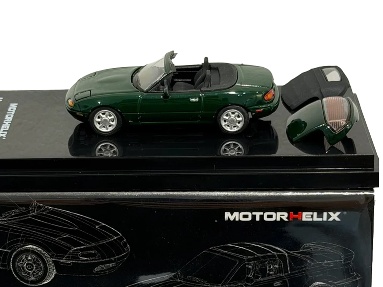 Mazda MX-5 Miata (NA) Convertible British Racing Green 1/64