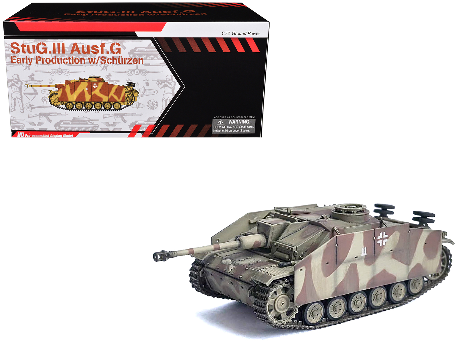 Germany StuG III Ausf. G "Early Production" with Schurzen Tank "Pz.Gren.Div. Totenkopf Kursk" (1943) "NEO Dragon Armor" Series 1/72 Plastic Model by Dragon Models