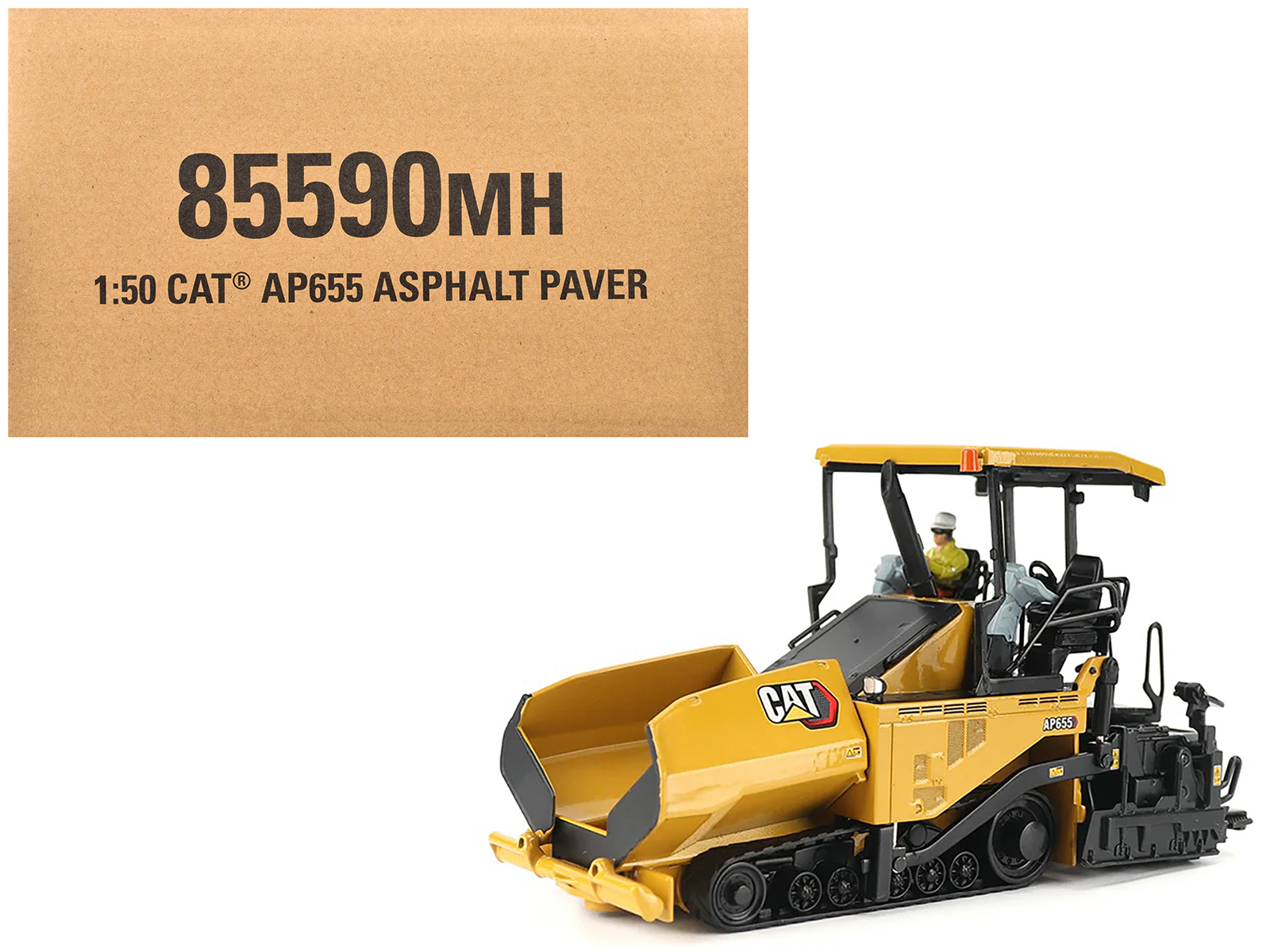 CAT Caterpillar AP655F Asphalt Paver Yellow "Core Classics" Series 1/50 Diecast Model by Diecast Masters