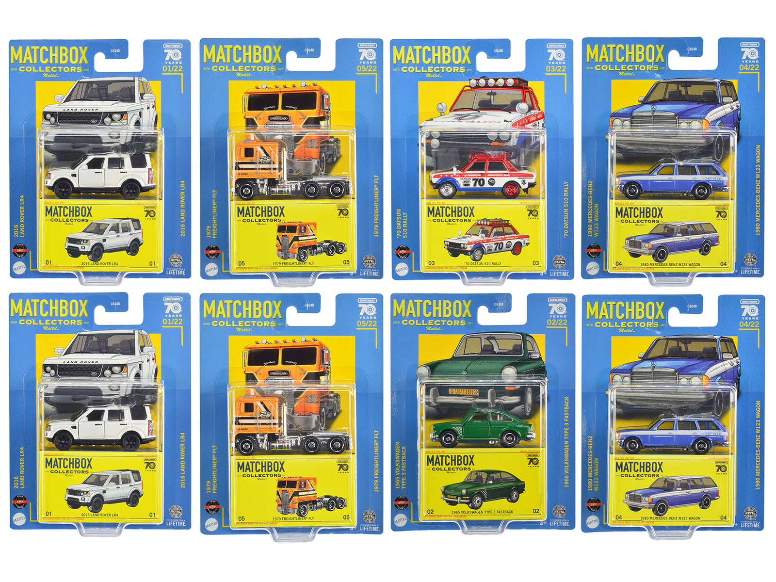 "The Collectors" Superfast 2023 Set of 8 pieces Diecast Mode
