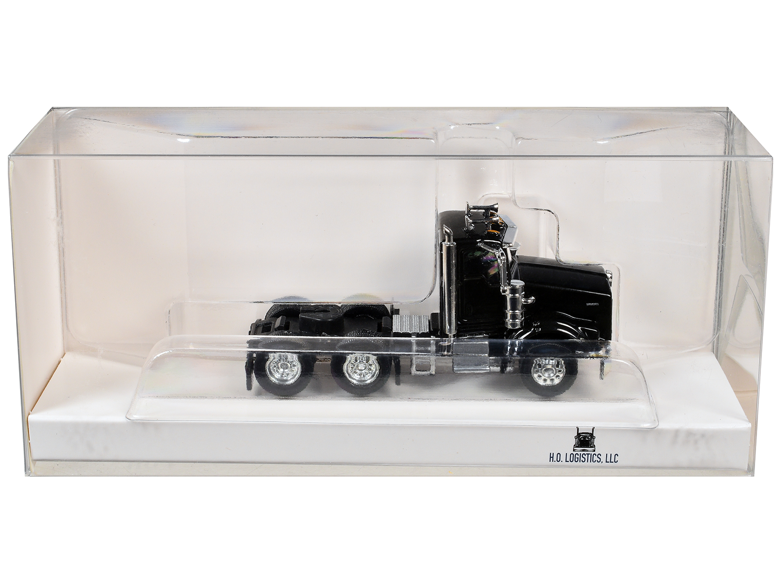 Kenworth T800 Day Cab Black 1/87 (HO) Scale Plastic Model Car by HO Logistics