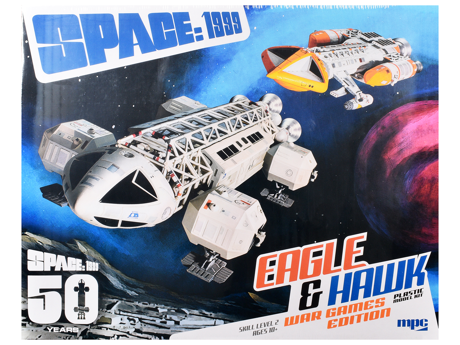 Skill 2 Model Kit Eagle and Hawk War Games Edition "Space: 1999" (1975-1977) TV Series 1/72 Scale Model by MPC