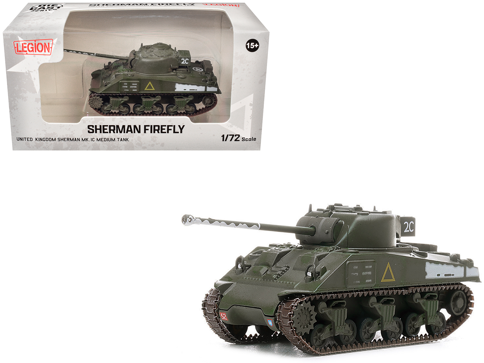 Sherman Firefly Mk.IC Medium Tank "A Squadron Coldstream Guards 5th Guards Armoured Brigade Germany" (1945) British Army 1/72 Diecast Model by Legion
